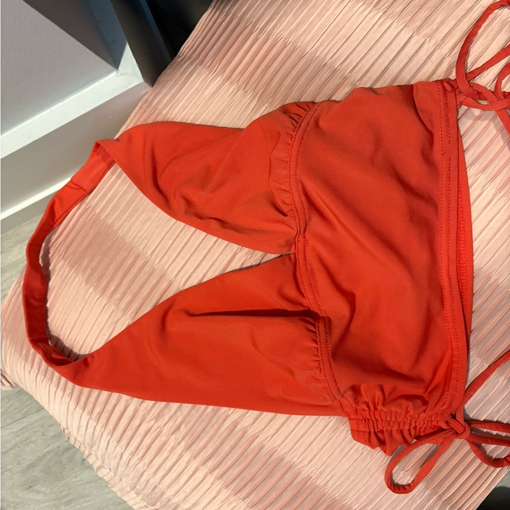 GARAGE Vibrant Red Halter Top